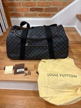 Louis Vuitton Neo Eole Damier Graphite Canvas Rolling Duffel Bag